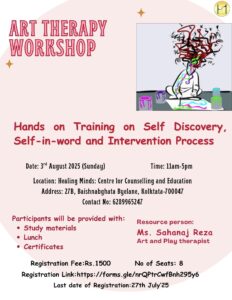 Art Therapy workshop on 3rd Aug'25