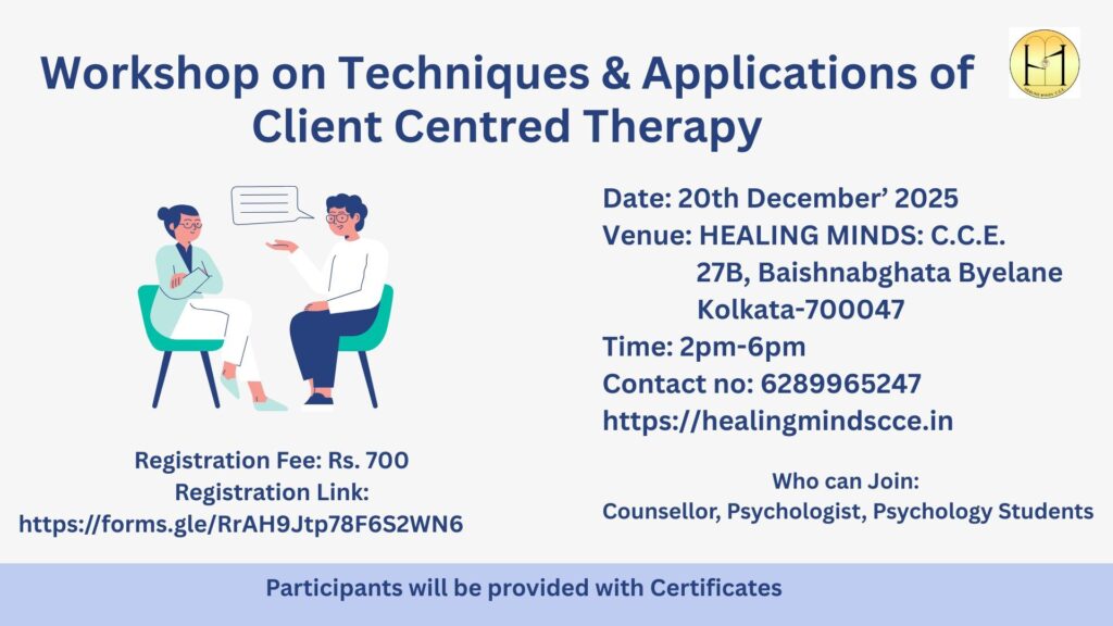  Client Centred Therapy Workshop