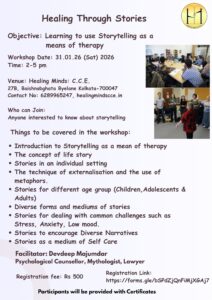 Storytelling Workshop was successfully hosted in South Kolkata