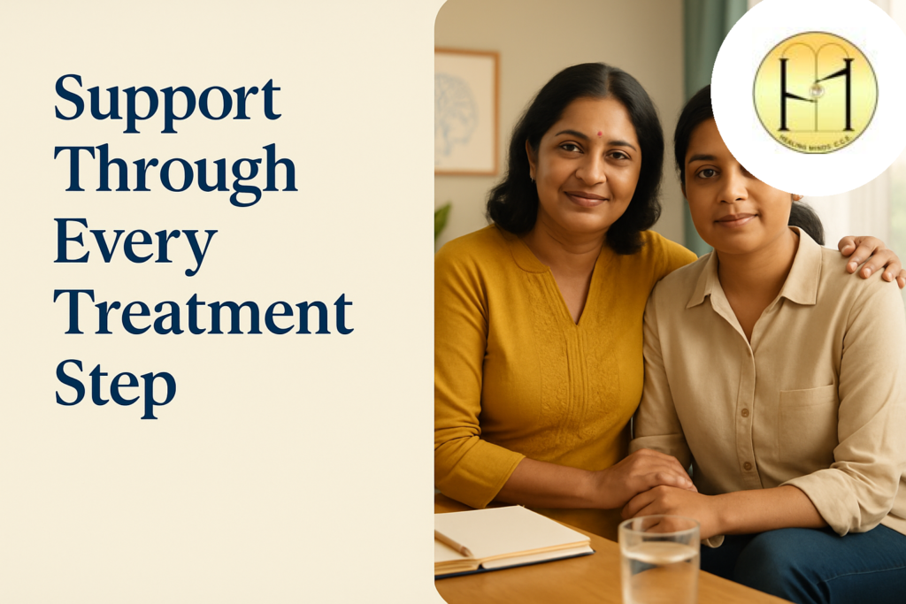 Cancer counselling Kolkata offering emotional support to a Bengali caregiver during treatment