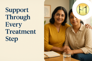 Cancer counselling Kolkata offering emotional support to a Bengali caregiver during treatment