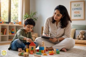 Learn how toys become words and play becomes language. Register for the offline Play Therapy Certificate Course at Healing Minds CCE in South Kolkata.